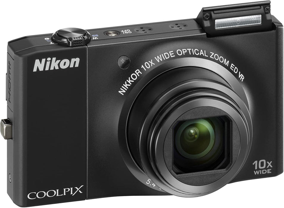 Nikon Coolpix S8000 14.2MP Digital Camera with 10x Optical Vibration Reduction (VR) Zoom and 3.0-Inch LCD (Black)