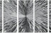 Statements2000 Silver Modern Metal Wall Art Sculpture by Jon Allen - Multi Panel Tryptych Home Décor, Vortex 3P
