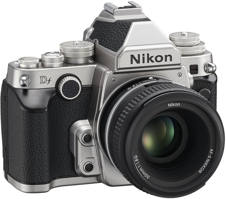 Nikon Df 16.2 MP CMOS FX-Format Digital SLR Camera with AF-S NIKKOR 50mm f/1.8G Special Edition Lens (Silver)