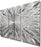 Statements2000 Silver Modern Metal Wall Art Sculpture by Jon Allen - Multi Panel Tryptych Home Décor, Vortex 3P