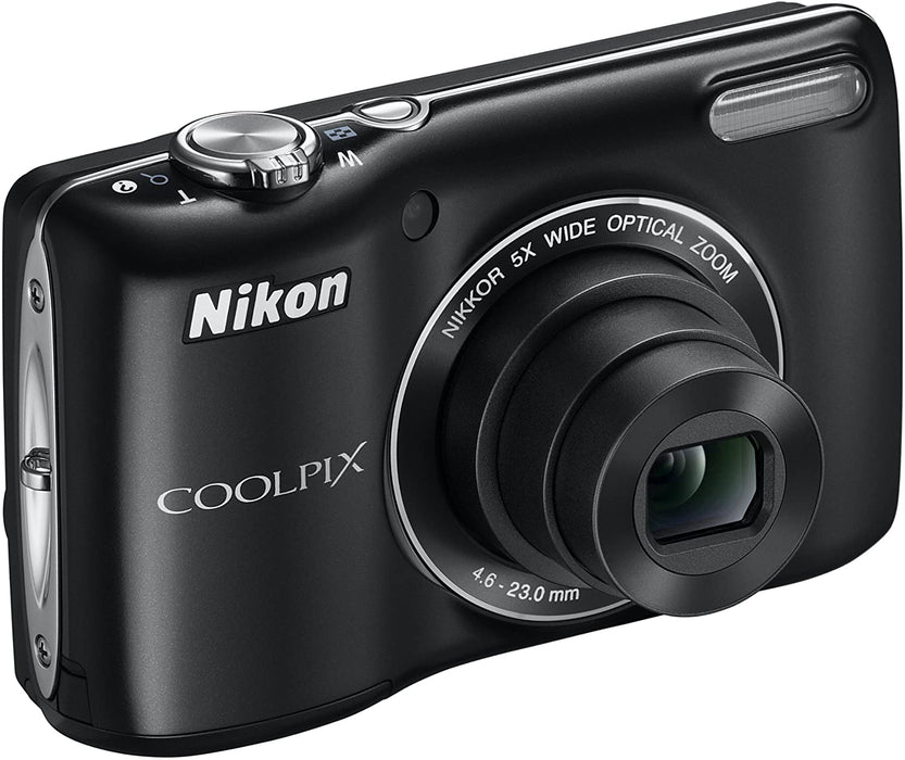 Nikon COOLPIX L26 16.1 MP Digital Camera with 5x Zoom NIKKOR Glass Lens and 3-inch LCD (Black)