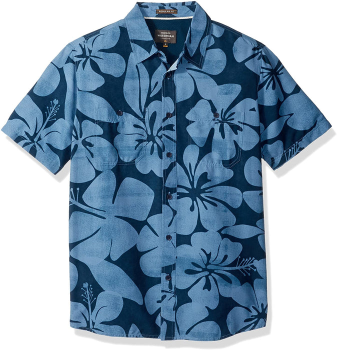 Quiksilver Men's Wake Idyll Button Down Shirt with Back Vent