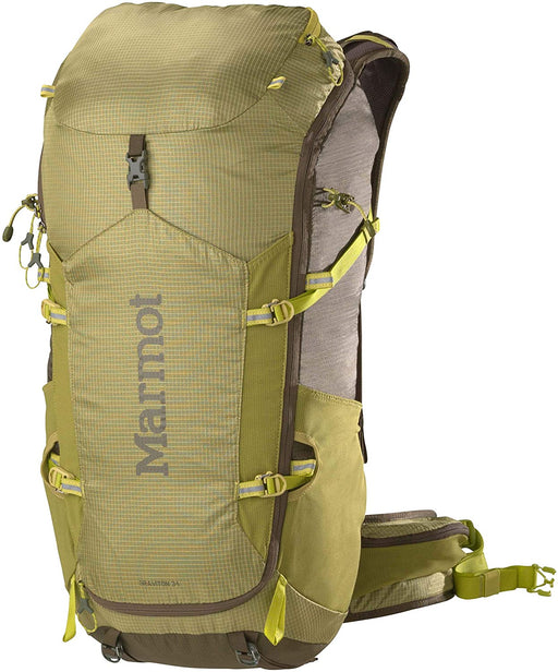 Marmot Graviton 34 Lightweight Hiking Backpack, Citronelle/Olive