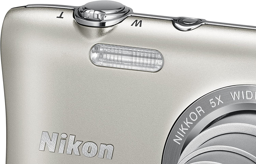 Nikon COOLPIX S2900 Digital Camera (Silver) - International Version (No Warranty)