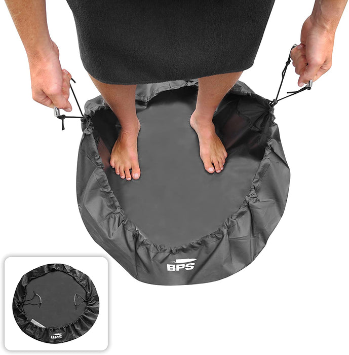 BPS Wetsuit Changing Mat/Waterproof Dry-Bag/Wet Bag for Surfers with Especially Designed Handles & Hidden Pocket - Also Available with Bundle of FCS Screws or Leash String or Wax Comb