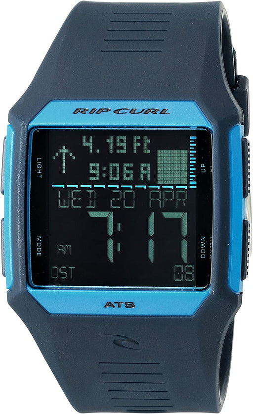 Rip Curl Men's Rifles Digital Tide Surf Watch | Black | Outdoor Sports Waterproof Watch, Display Quartz, Detailed Tide View with Alarm