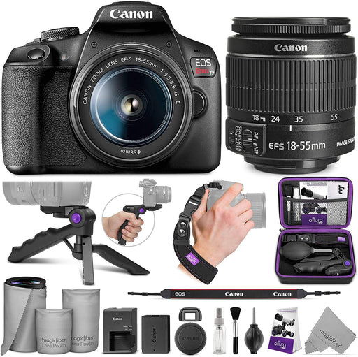 Canon EOS Rebel T7 DSLR Camera with Canon EF-S 18-55mm is II Lens with Altura Photo Essential Accessory and Travel Bundle
