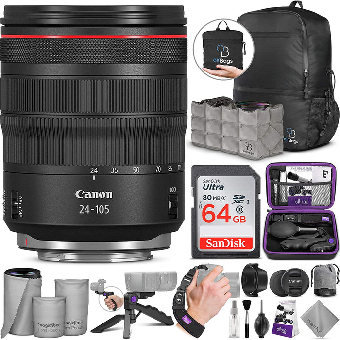 Canon RF 24-105mm f/4L is USM Lens with Altura Photo Advanced Accessory and Travel Bundle