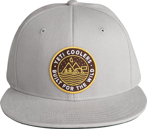 YETI Outdoor Badge High-Pro Flat Brim Hat, Gray