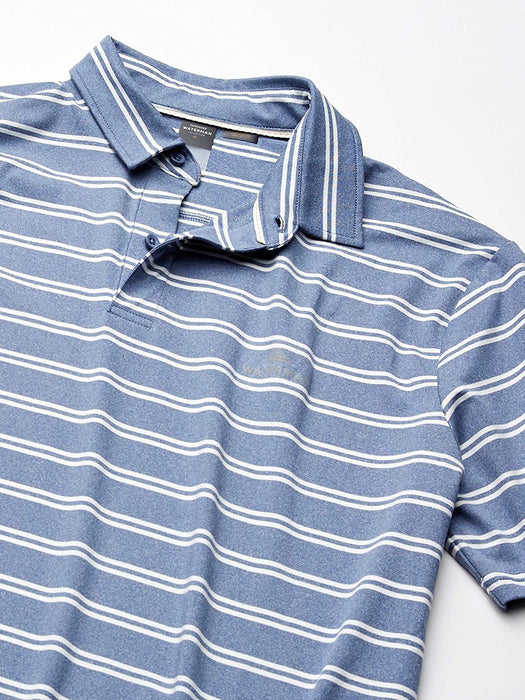 Quiksilver Men's Striped Reel Backlash Polo Knit Shirt