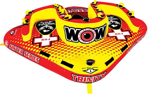 WOW World of Watersports, 15-1080, Trinity Sister Series Face to Face "S" Shaped Towable, 1 to 4 Person