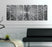 Statements2000 Silver Modern Metal Wall Art Sculpture by Jon Allen - Multi Panel Tryptych Home Décor, Vortex 3P