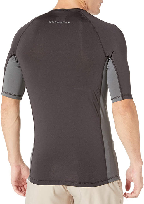 Quiksilver Men's Backwash Short Sleeve Rashguard 50+ Sun Protection