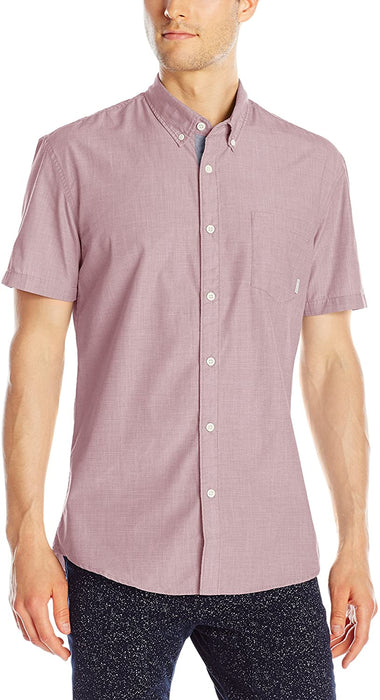 Quiksilver Men's Everyday Wilsden Short Sleeve Button Down Shirt
