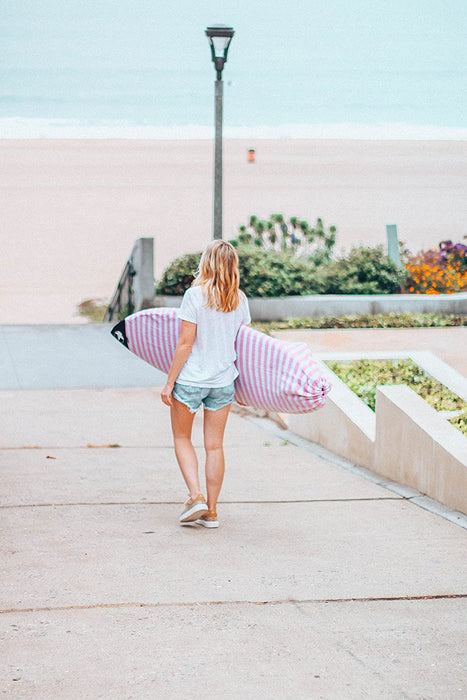 PAMGEA Surfboard Sock Cover (Pink) - Lightweight Board Bag (Shortboard, Longboard