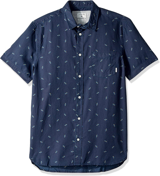 Quiksilver Men's Boredsnap Mini Motif Ss Button Down Shirt