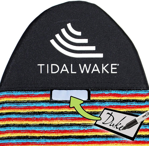 Tidal Wake TAG-IT Surf & Wake Board Sock Bag with Built-in Name Tag, Round Nose Style, 60"