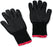 Weber 6535 Premium Black Grilling Gloves, L/XL