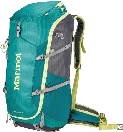 Marmot Women's Graviton 36 Lightweight Hiking Backpack, Gem Green/Cinder, One-Size