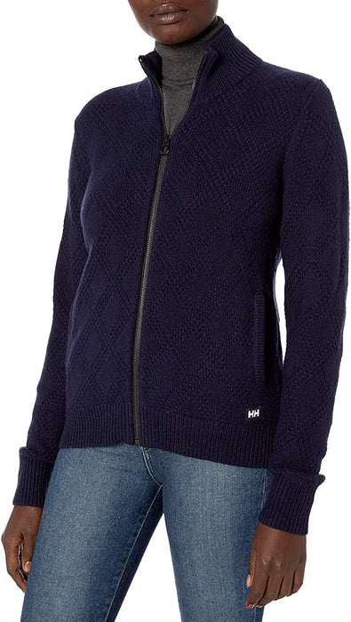 Helly-Hansen womens Siren Classic Wool-blend Full Zip Knit Jacket