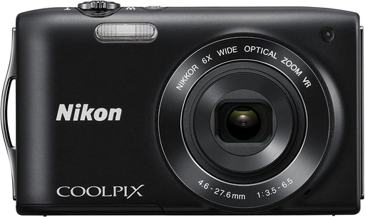 Nikon COOLPIX S3300 16 MP Digital Camera with 6x Zoom NIKKOR Glass Lens and 2.7-inch LCD (Black)