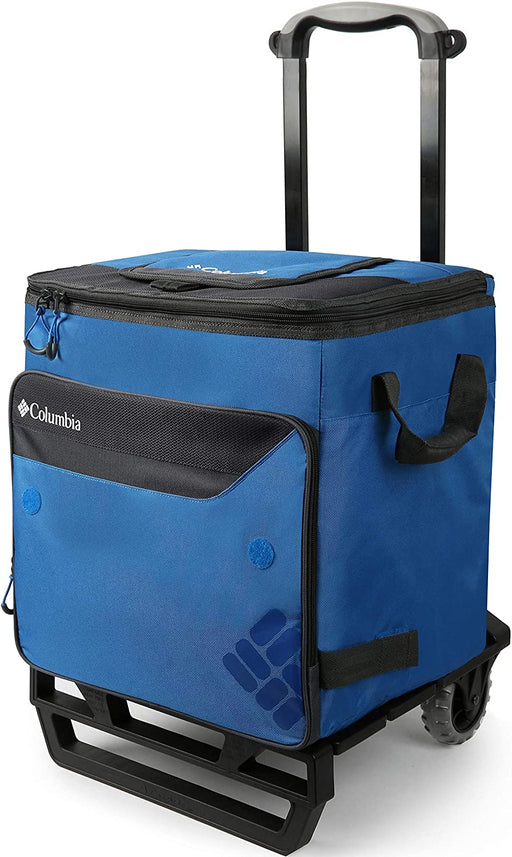Columbia Crater Peak 50 Can Rolling Thermal Pack with All Terrain Cart, 80 lb. Capacity