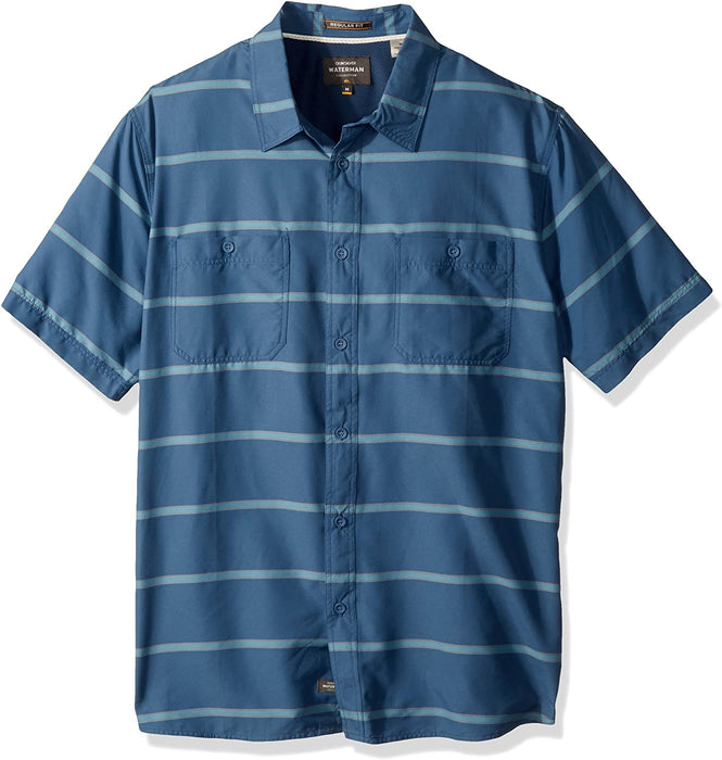 Quiksilver Men's Wake Stripe UPF 50+ Sun Protection Shirt