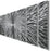 Statements2000 Silver Modern Metal Wall Art Sculpture by Jon Allen - Multi Panel Tryptych Home Décor, Vortex 3P