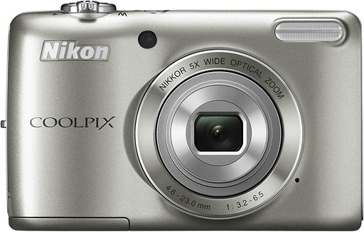 Nikon COOLPIX L26 16.1 MP Digital Camera with 5x Zoom NIKKOR Glass Lens and 3-inch LCD (Silver) (OLD MODEL)