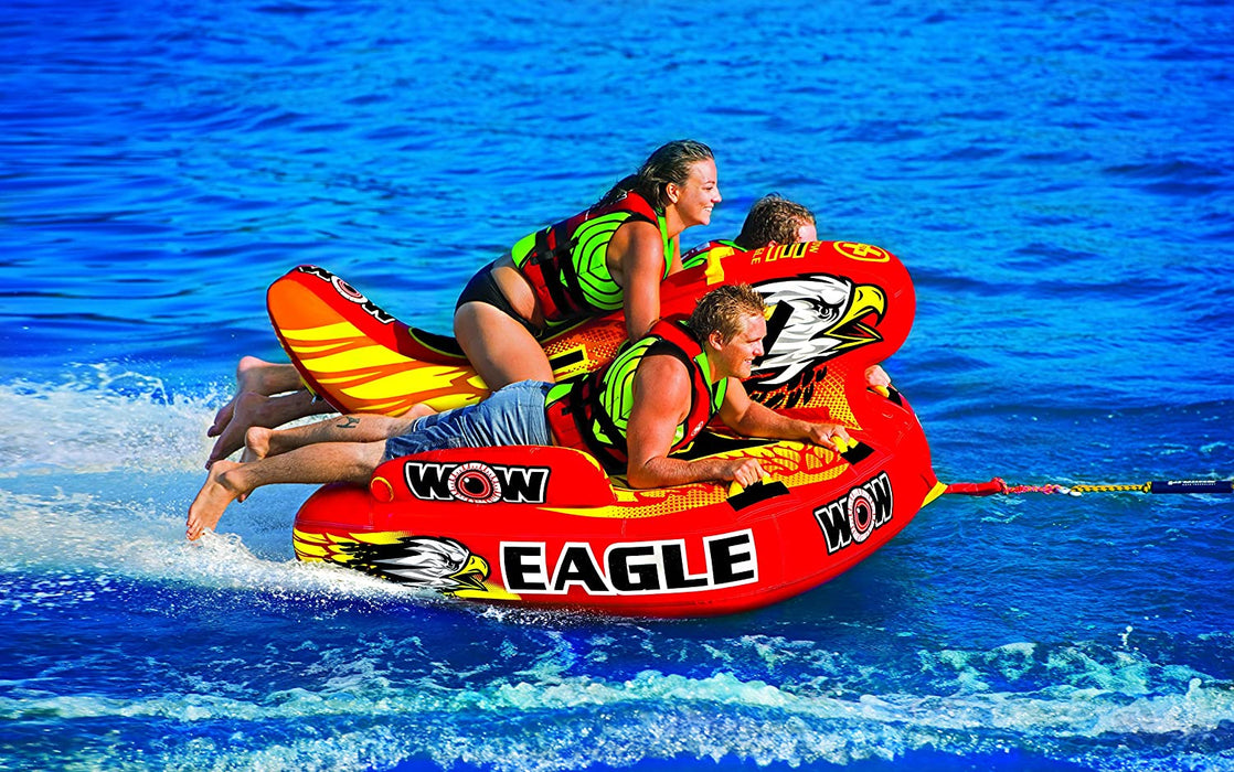 WOW Sports 17-1040 Towable WOW Eagle 1-3 Person – Water Sports Towable Tube