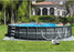 Intex 26' x 52" Ultra Frame Above Ground Swimming Pool Set with Pump and Ladder