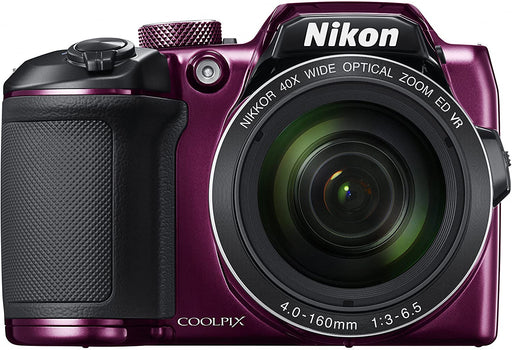 Nikon COOLPIX B500 16MP 40x Optical Zoom Digital Camera with Built-in Wi-Fi - (Plum) - (International Version)