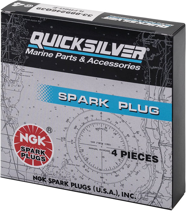 Quicksilver 889246Q39 NGK ILFR6GE Laser Iridium Spark Plug, 1-Pack