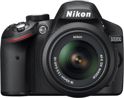 Nikon Digital Single-lens Reflex Camera D3200 Kit Lens Af-s Dx Nikkor 18-55mm F/3.5-5.6g Vr Included Black D3200lkbk - International Version (No Warranty)