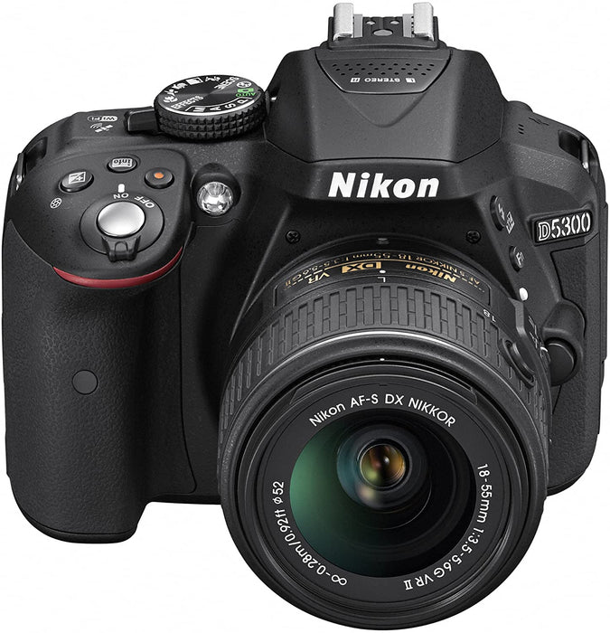 Nikon D5300 24.2 MP CMOS Digital SLR Camera with 18-55mm f/3.5-5.6G ED VR II Auto Focus-S DX NIKKOR Zoom Lens - International Version (No Warranty)