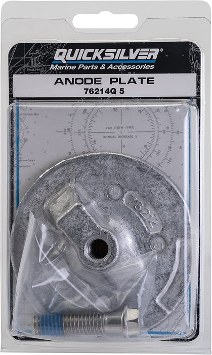 Quicksilver 76214Q5 Aluminum Anode Plate - Mercury Mariner Force and MerCruiser Anti-ventilation Plate