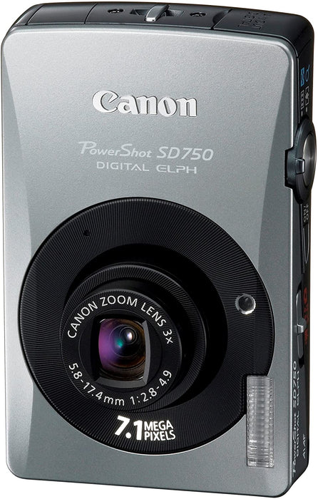 Canon PowerShot SD750 7.1MP Digital Elph Camera with 3x Optical Zoom (Black)