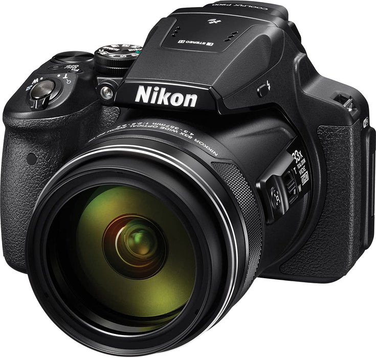 Nikon COOLPIX P900 Digital Camera (26499) Advanced Bundle W/Bag, Extra Battery, LED Light, Mic, Filters and More
