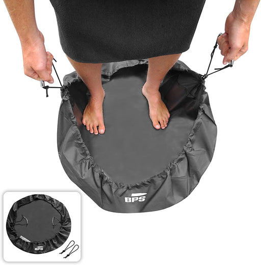 BPS Wetsuit Changing Mat/Waterproof Dry-Bag/Wet Bag for Surfers with Especially Designed Handles & Hidden Pocket - Also Available with Bundle of FCS Screws or Leash String or Wax Comb