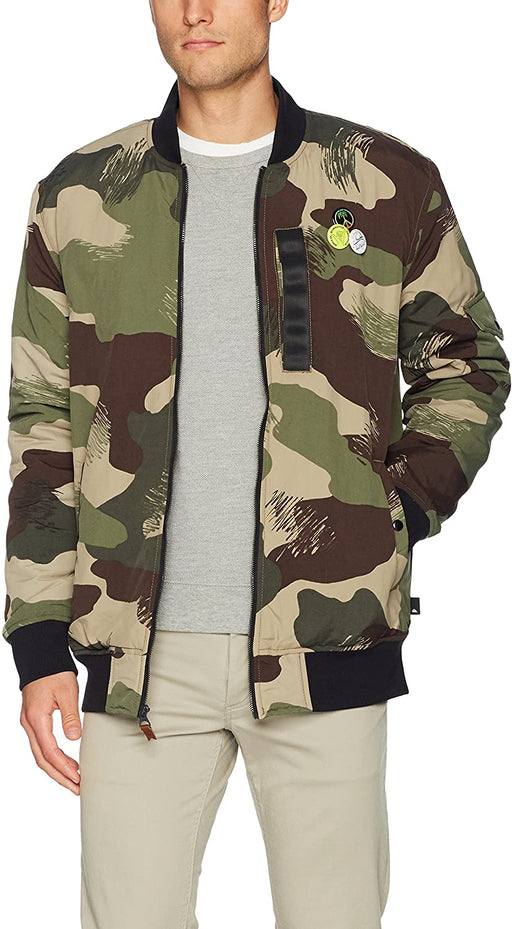 Quiksilver Men's Trestles Army Bomber Jacket