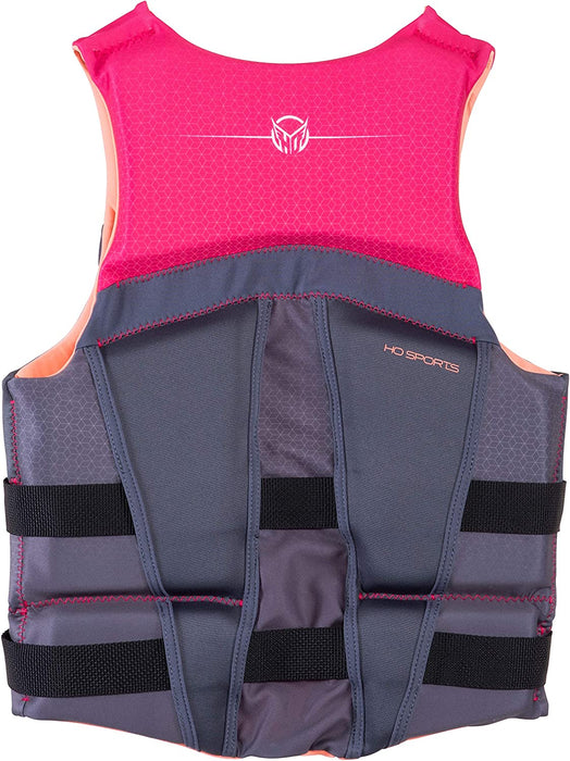 HO Phoenix CGA Wakeboard Vest Womens Sz L Grey/Pink
