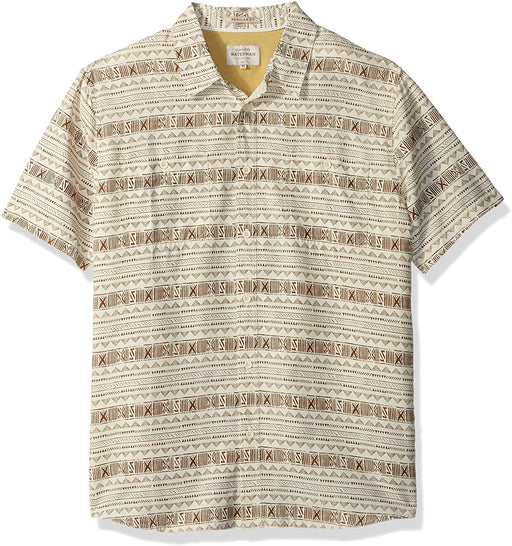 Quiksilver Men's Wake Koro Miri Button Down Shirt with Back Vent