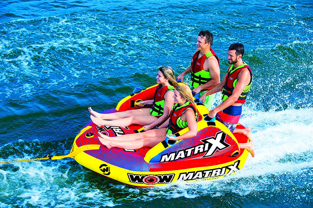WOW Watersports 20-1060 Towable Matrix 1-4 Person Red