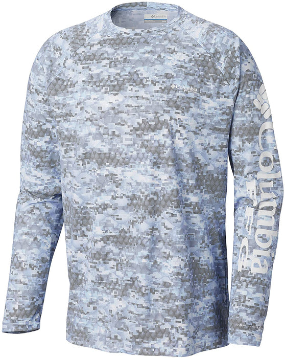 Columbia Mens PFG Terminal Deflector Printed Long Sleeve Shirt