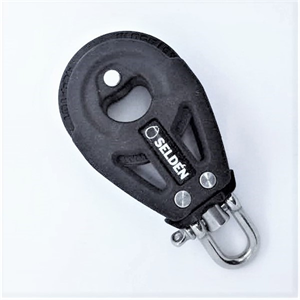 RS Sailing - Selden Ball Bearing Block 40mm: Single With Shackle Swivel